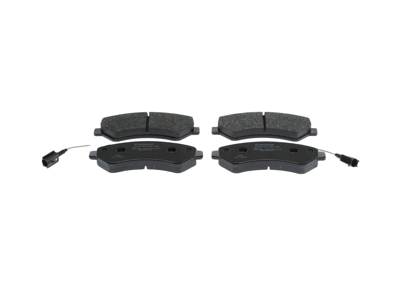 BOSCH 0 986 494 799 - Bremsbelagsatz, Scheibenbremse