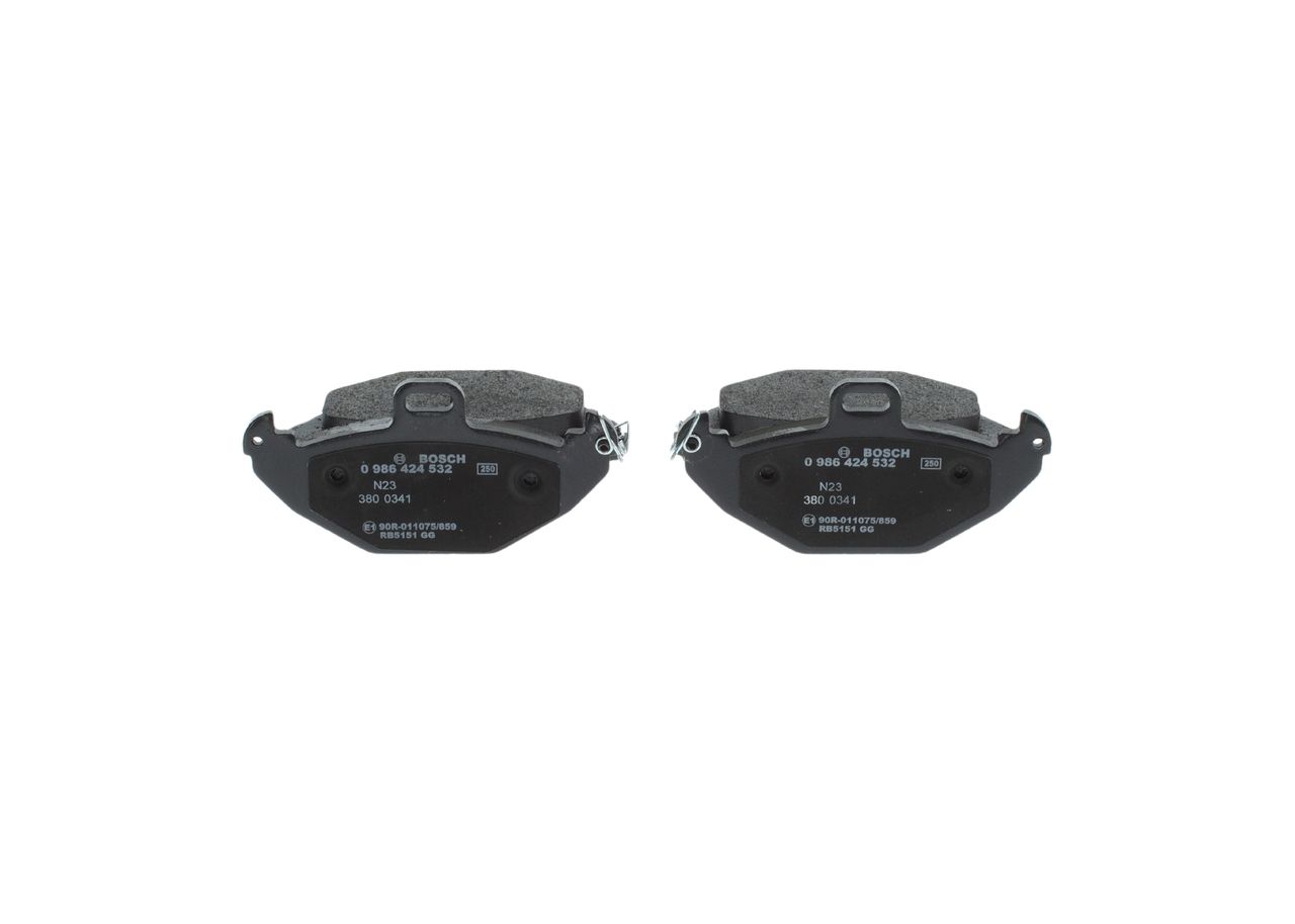 BOSCH 0 986 424 532 - Bremsbelagsatz, Scheibenbremse