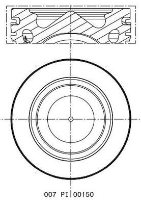 MAHLE 007 PI 00105 000 - Kolben