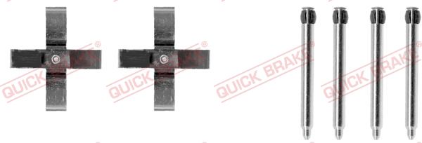 QUICK BRAKE 109-1266 - Zubehörsatz, Scheibenbremsbelag