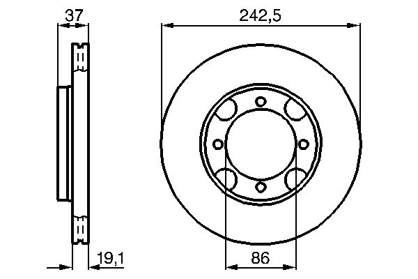 BOSCH 0 986 478 665 - Bremsscheibe