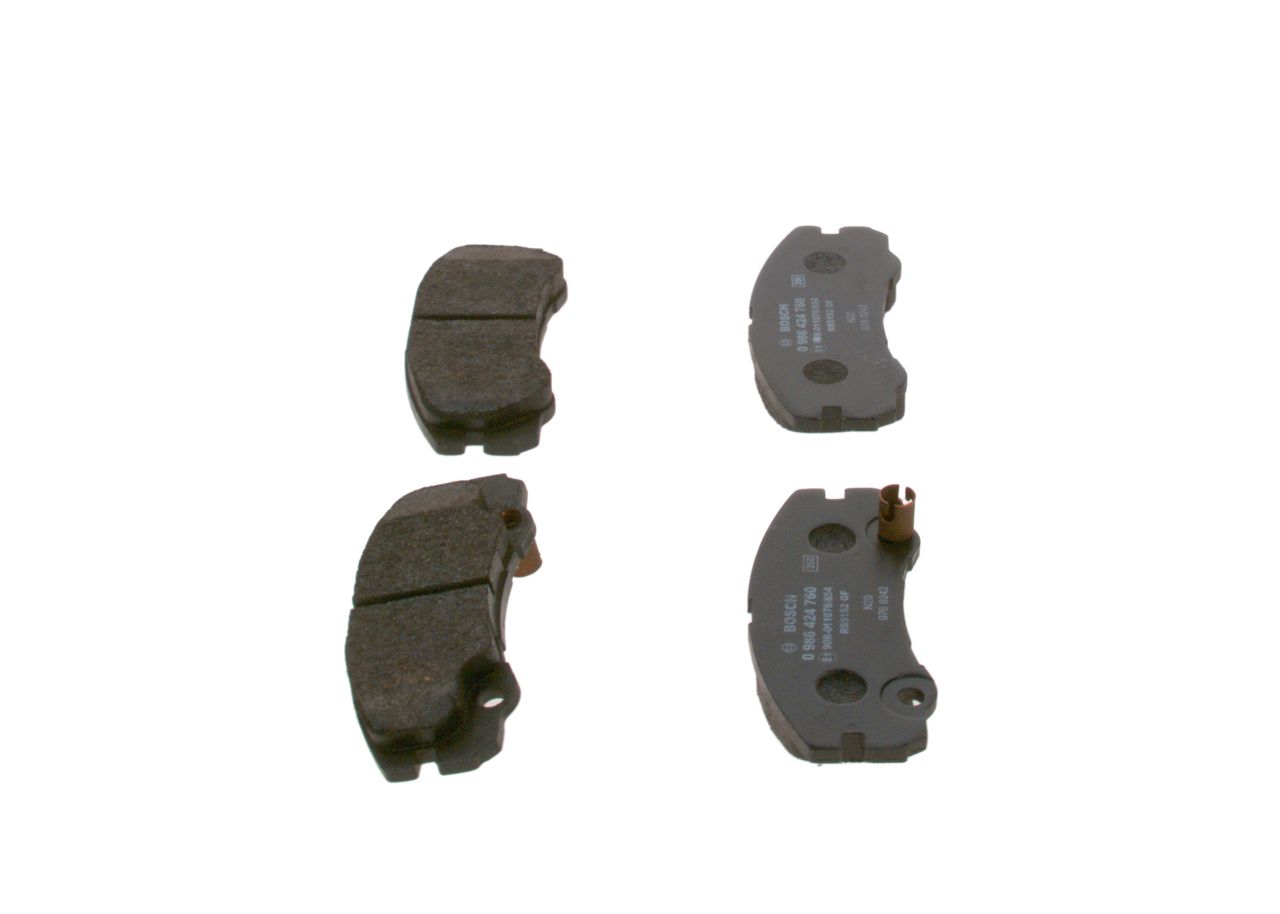 BOSCH 0 986 424 760 - Bremsbelagsatz, Scheibenbremse