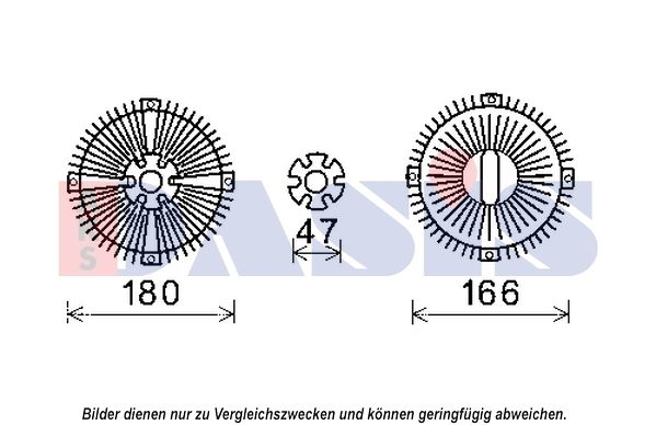 AKS DASIS 128166N - Kupplung, Kühlerlüfter