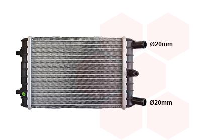 VAN WEZEL 03012704 - Kühler, Motorkühlung