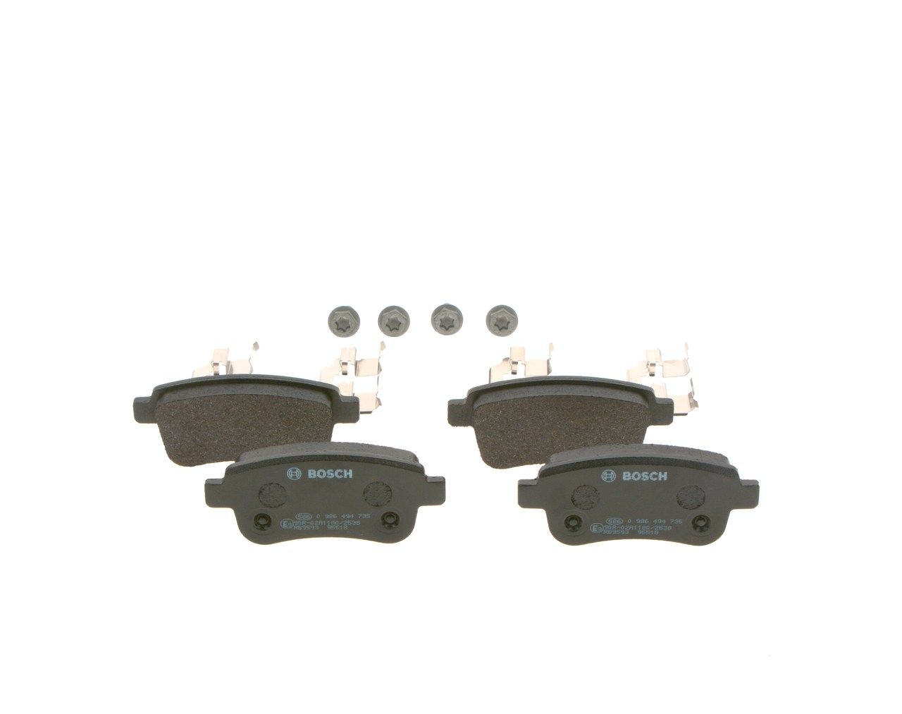 BOSCH 0 986 494 735 - Bremsbelagsatz, Scheibenbremse
