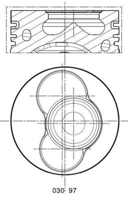 MAHLE 030 97 00 - Kolben
