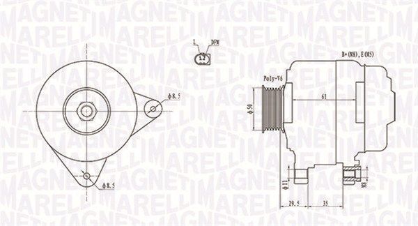 MAGNETI MARELLI 063731921010 - Generator