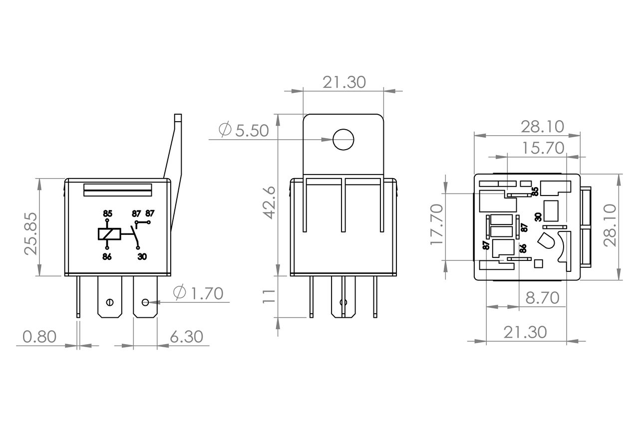 BOSCH 0 986 AH0 250 - Relais, Arbeitsstrom