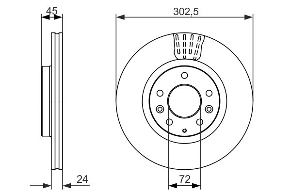 BOSCH 0 986 479 700 - Bremsscheibe
