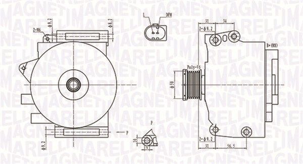 MAGNETI MARELLI 063731764010 - Generator