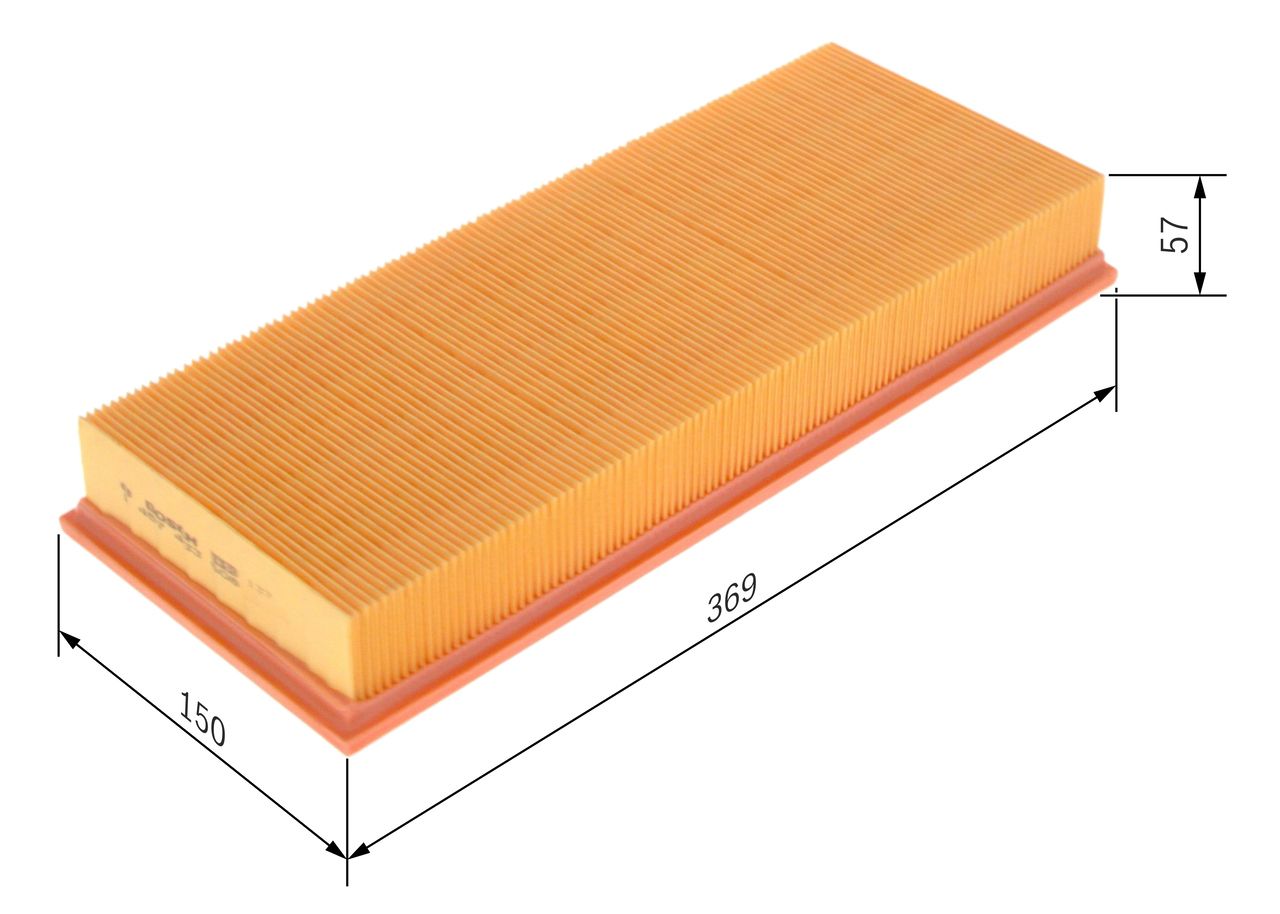 BOSCH 1 457 433 608 - Luftfilter