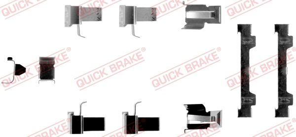 QUICK BRAKE 109-1058 - Zubehörsatz, Scheibenbremsbelag