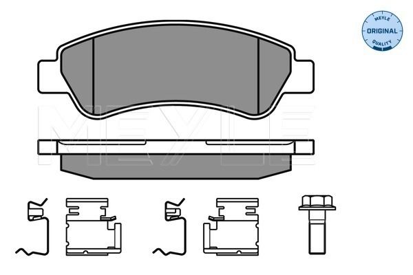 MEYLE 025 244 6519 - Bremsbelagsatz, Scheibenbremse