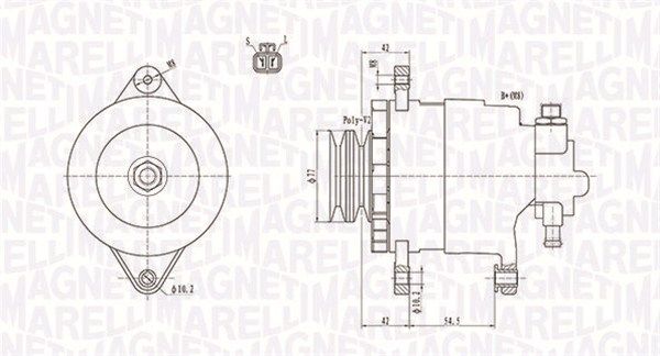 MAGNETI MARELLI 063731183010 - Generator