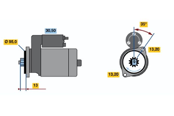 BOSCH 0 986 016 681 - Starter