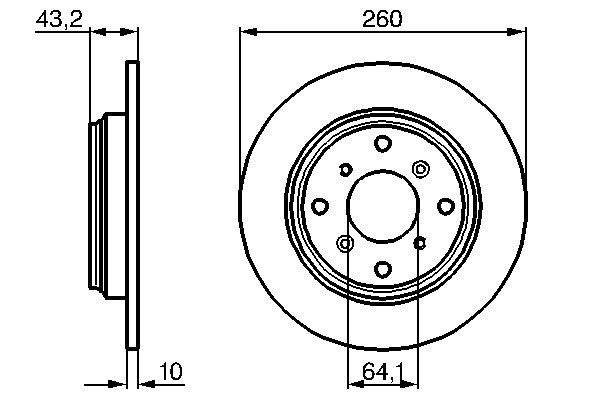 BOSCH 0 986 478 680 - Bremsscheibe
