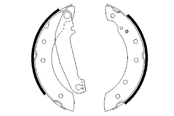 BOSCH 0 986 487 485 - Bremsbackensatz
