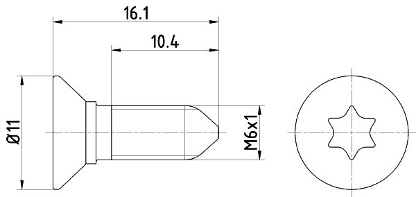 TEXTAR TPM0008 - Schraube, Bremsscheibe