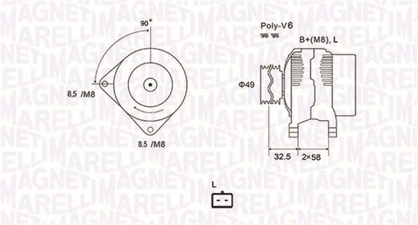 MAGNETI MARELLI 063731627010 - Generator