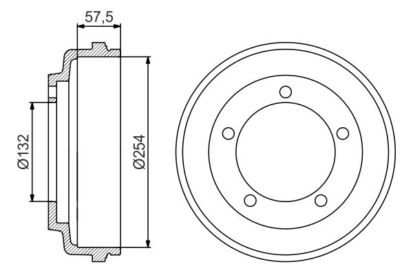 BOSCH 0 986 477 204 - Bremstrommel