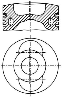 MAHLE 099 92 00 - Kolben