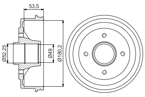 BOSCH 0 986 477 270 - Bremstrommel