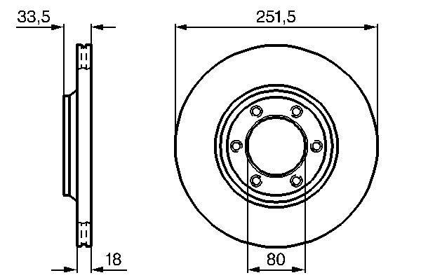 BOSCH 0 986 478 658 - Bremsscheibe