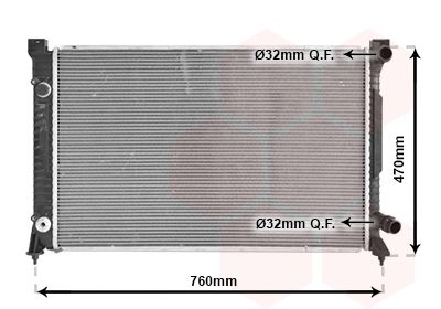 VAN WEZEL 03002158 - Kühler, Motorkühlung