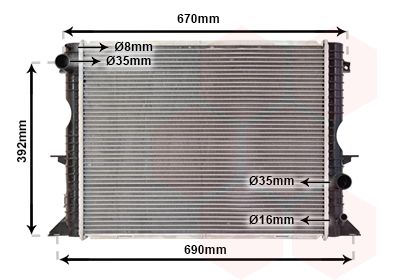 VAN WEZEL 02002184 - Kühler, Motorkühlung