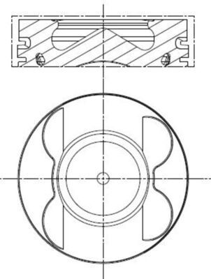 MAHLE 001 PI 00107 000 - Kolben