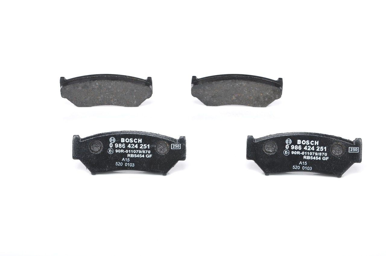 BOSCH 0 986 424 251 - Bremsbelagsatz, Scheibenbremse