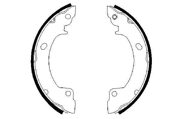 BOSCH 0 986 487 399 - Bremsbackensatz