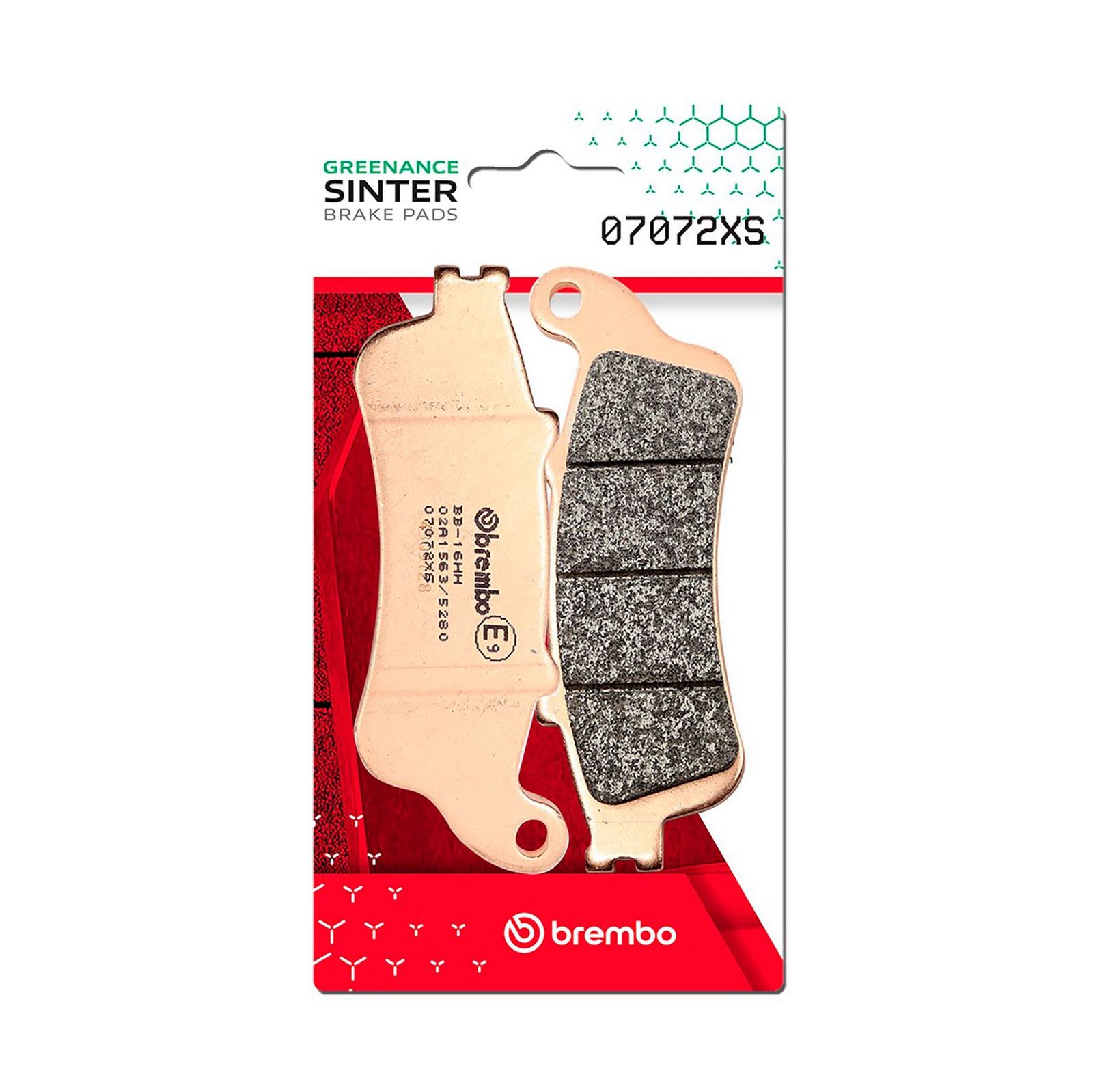 BREMBO 07072XS - Bremsbelagsatz, Scheibenbremse