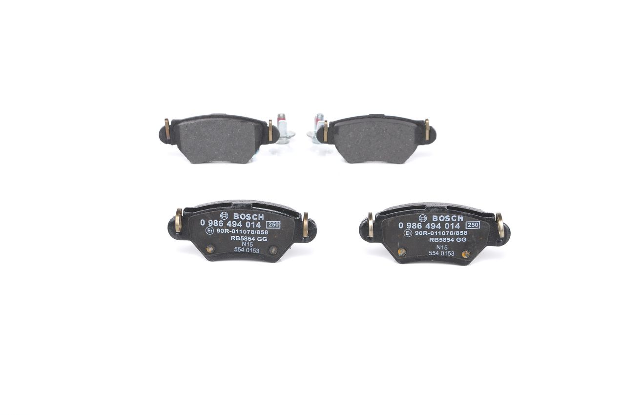 BOSCH 0 986 494 014 - Bremsbelagsatz, Scheibenbremse