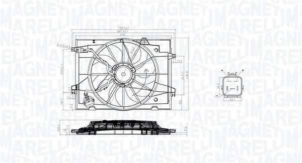 MAGNETI MARELLI 069422784010 - Lüfter, Motorkühlung