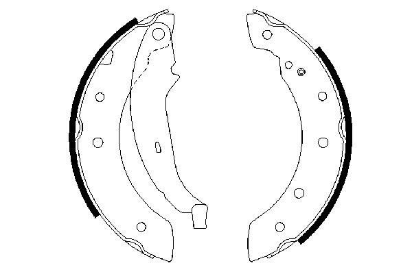 BOSCH 0 986 487 266 - Bremsbackensatz
