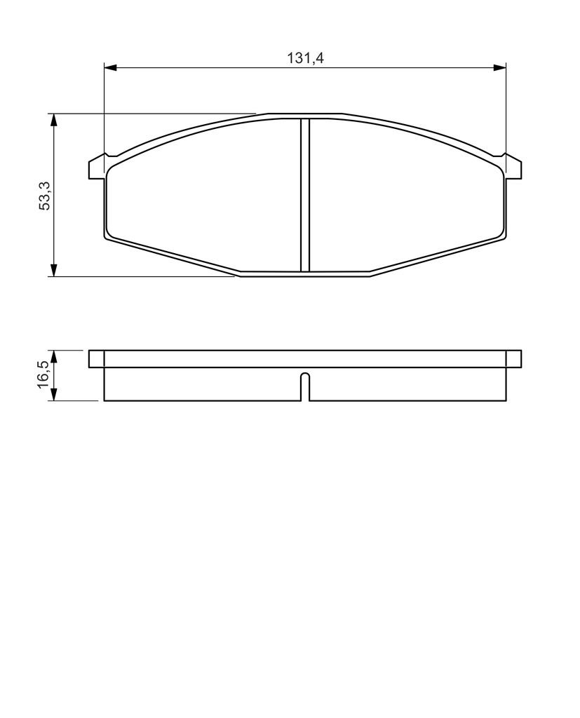 BOSCH 0 986 494 566 - Bremsbelagsatz, Scheibenbremse