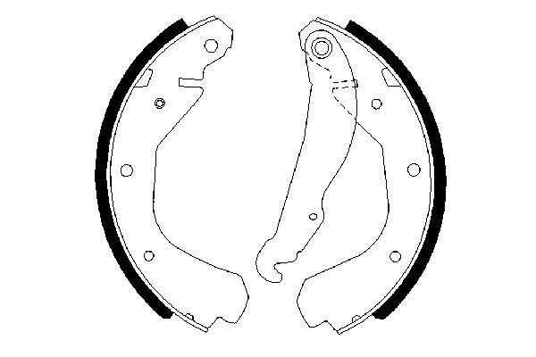 BOSCH 0 986 487 213 - Bremsbackensatz