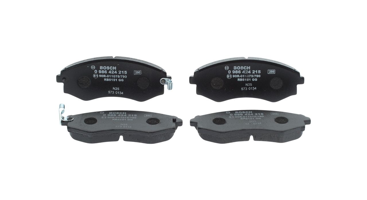 BOSCH 0 986 424 215 - Bremsbelagsatz, Scheibenbremse