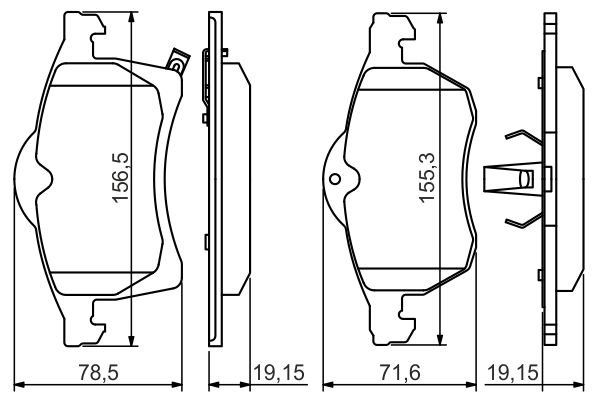 BOSCH 0 986 494 508 - Bremsbelagsatz, Scheibenbremse