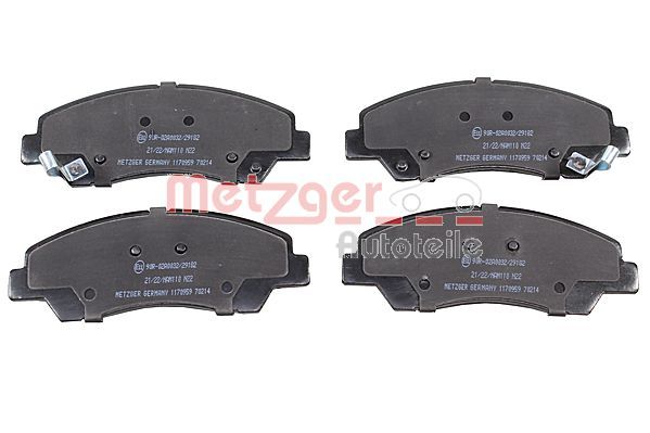 METZGER AUTOTEILE 1170959 - Bremsbelagsatz, Scheibenbremse