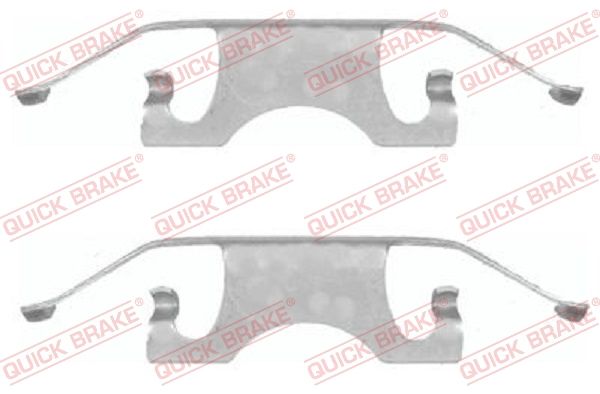 QUICK BRAKE 109-1640 - Zubehörsatz, Scheibenbremsbelag