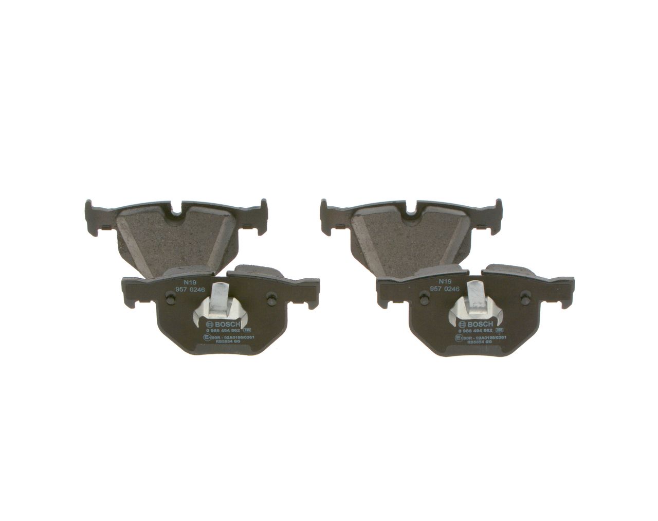 BOSCH 0 986 494 862 - Bremsbelagsatz, Scheibenbremse