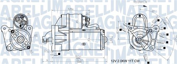 MAGNETI MARELLI 063721193010 - Starter