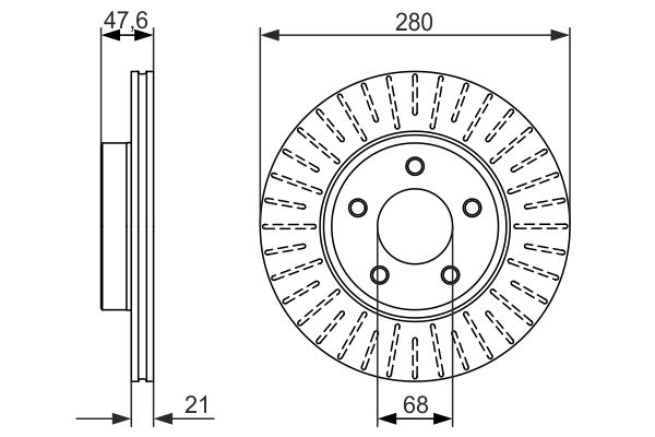 BOSCH 0 986 479 347 - Bremsscheibe