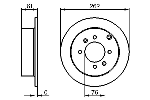 BOSCH 0 986 479 125 - Bremsscheibe