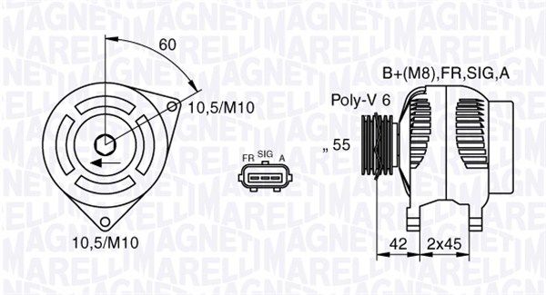 MAGNETI MARELLI 063377416010 - Generator