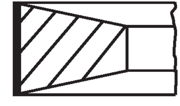 MAHLE 001 RS 00174 0V0 - Kolbenringsatz