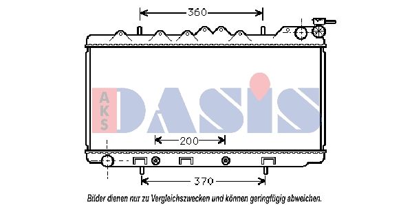 AKS DASIS 070520N - Kühler, Motorkühlung