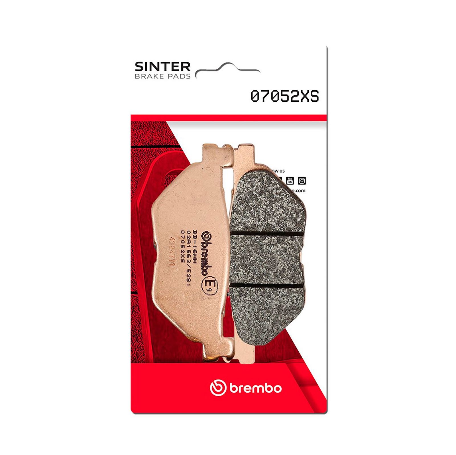 BREMBO 07052XS - Bremsbelagsatz, Scheibenbremse